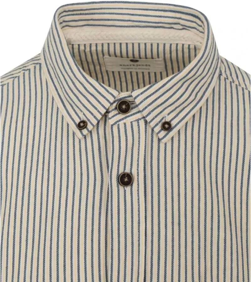 Anerkjendt Heren Gestreept Overhemd Lange Mouw Multicolor Heren