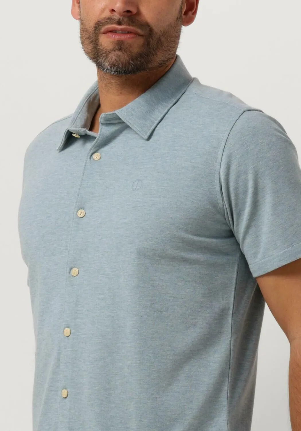 blauwe dstrezzed casual overhemd ds_layton shirt