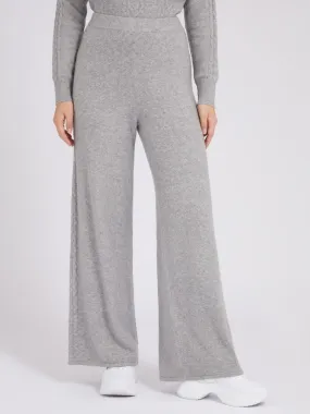 Broek wijde pijp kabel trui-stof