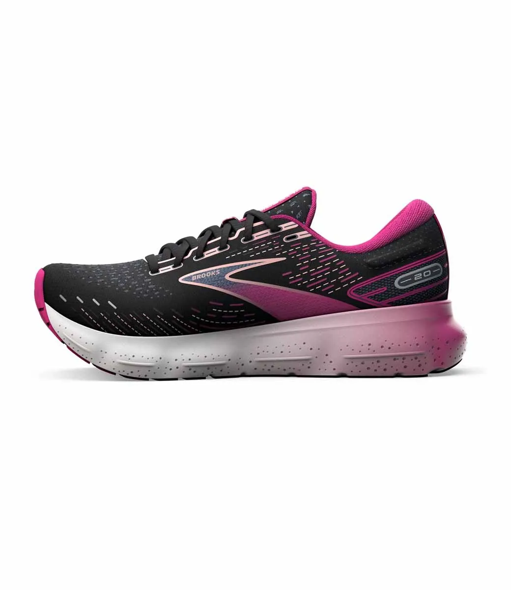 BROOKS GLYCERIN 20 W  BLACK/FUCHSIA/LINEN