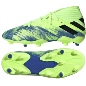 De adidas Nemziz 19.3 Fg Jr FV4002 voetbalschoenen veelkleurig groente