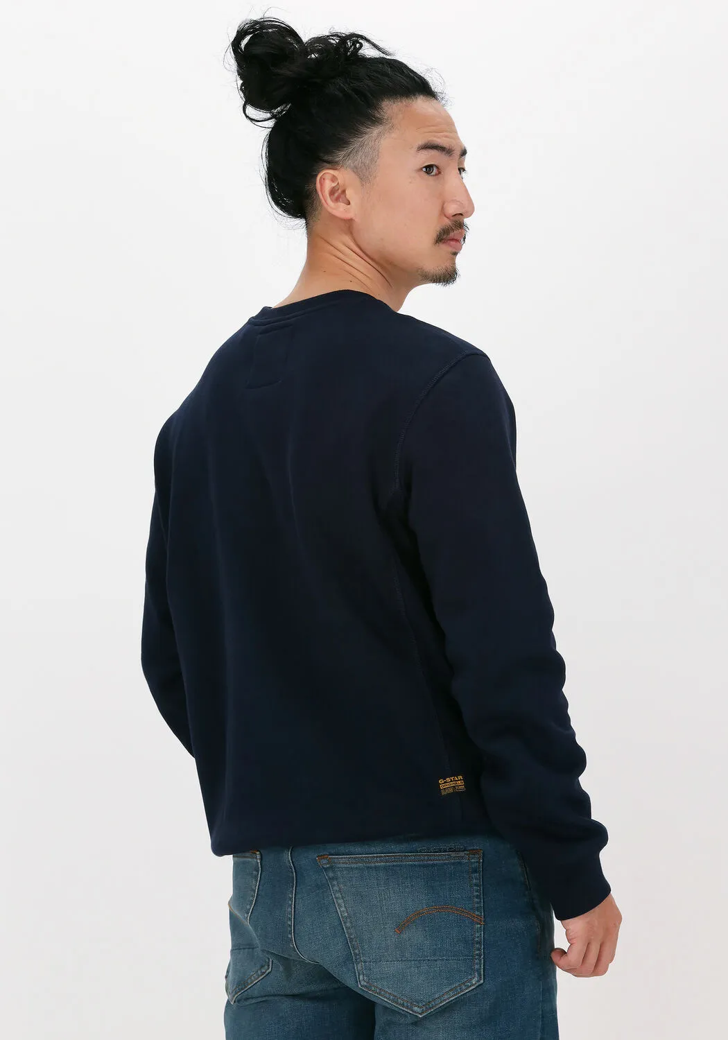 DONKERBLAUWE GSTAR RAW SWEATER C235  PACIOR SWEAT R