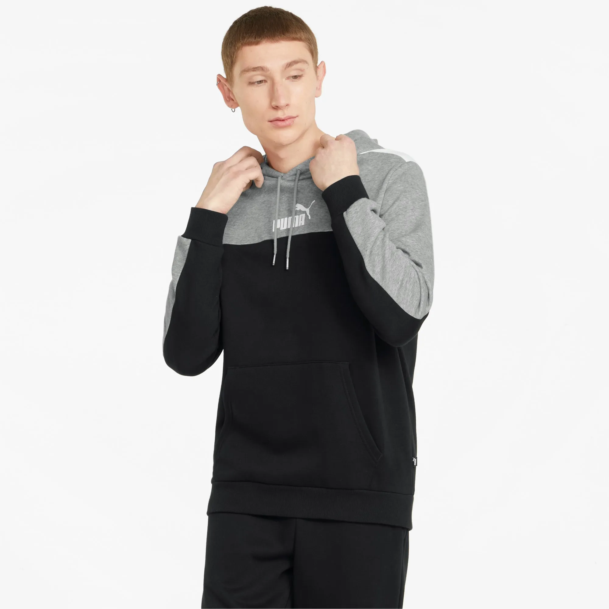 Essentials+ Block hoodie voor heren