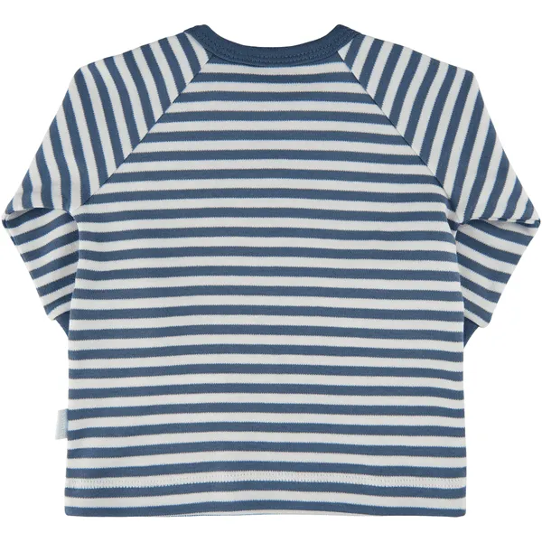 FIXONI Lange Mouw Overhemd China Blauw Gestreept 