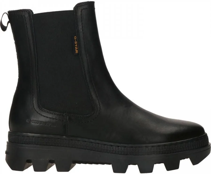 GSTAR ZWARTE G STAR RAW CHELSEA BOOTS NOXER CHS LEA W