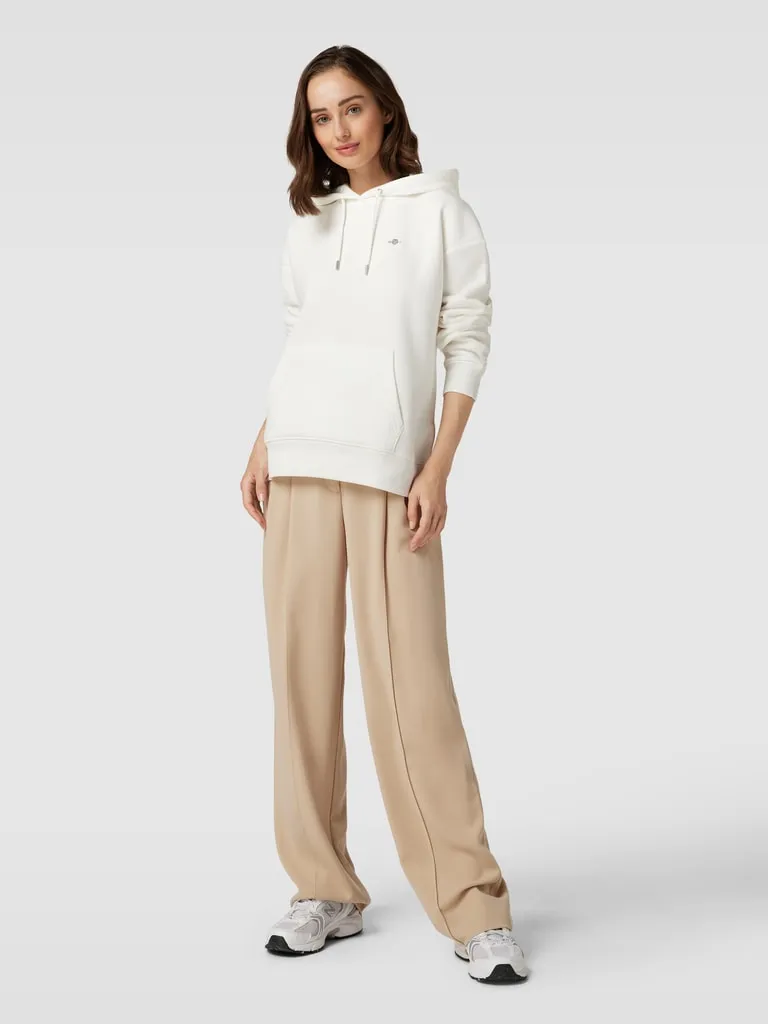 Gant Hoodie met capuchon, model 'SHIELD' in ecru