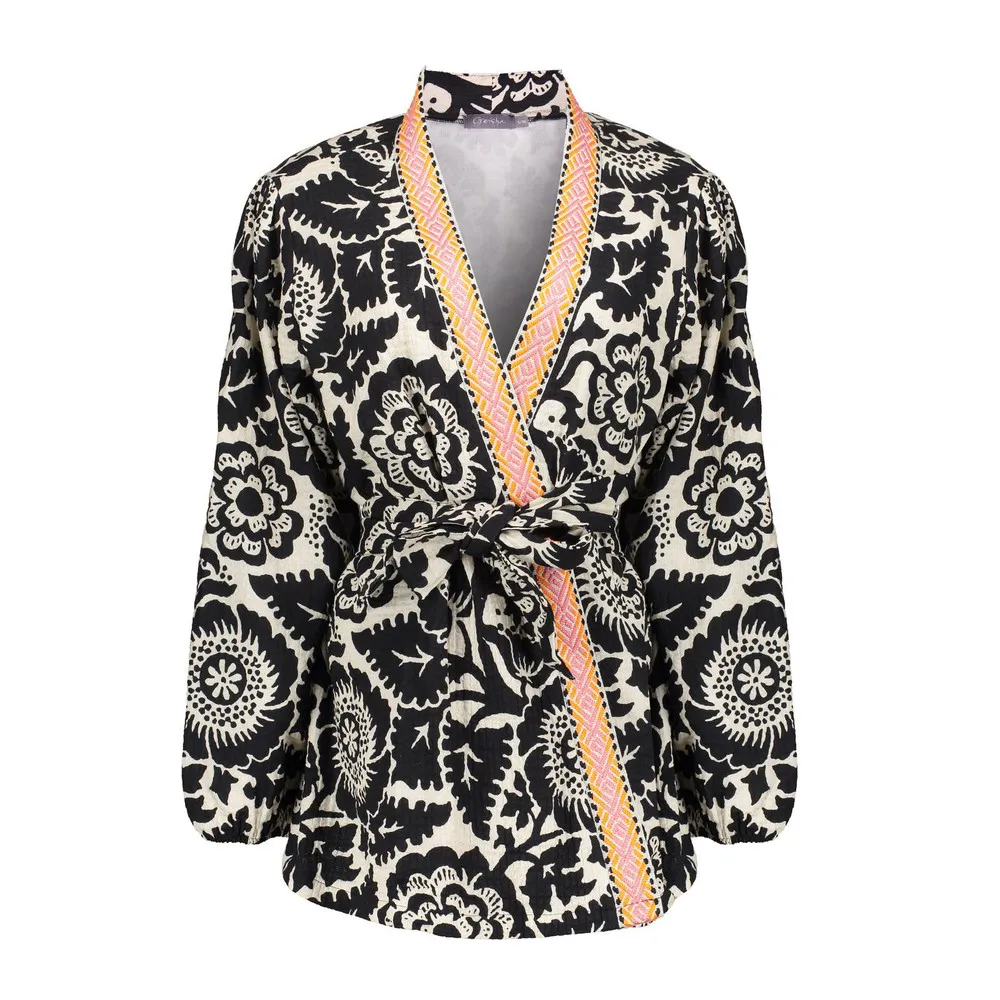   Geisha Kimono Zwart KL