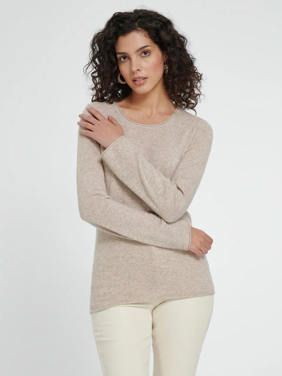 include Trui met ronde hals van 100% kasjmier