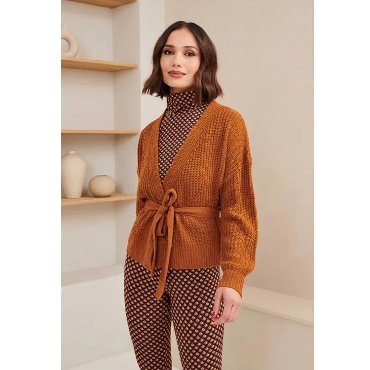 Lofty Manner Cardigan Bonnie OI47 Dark Orange