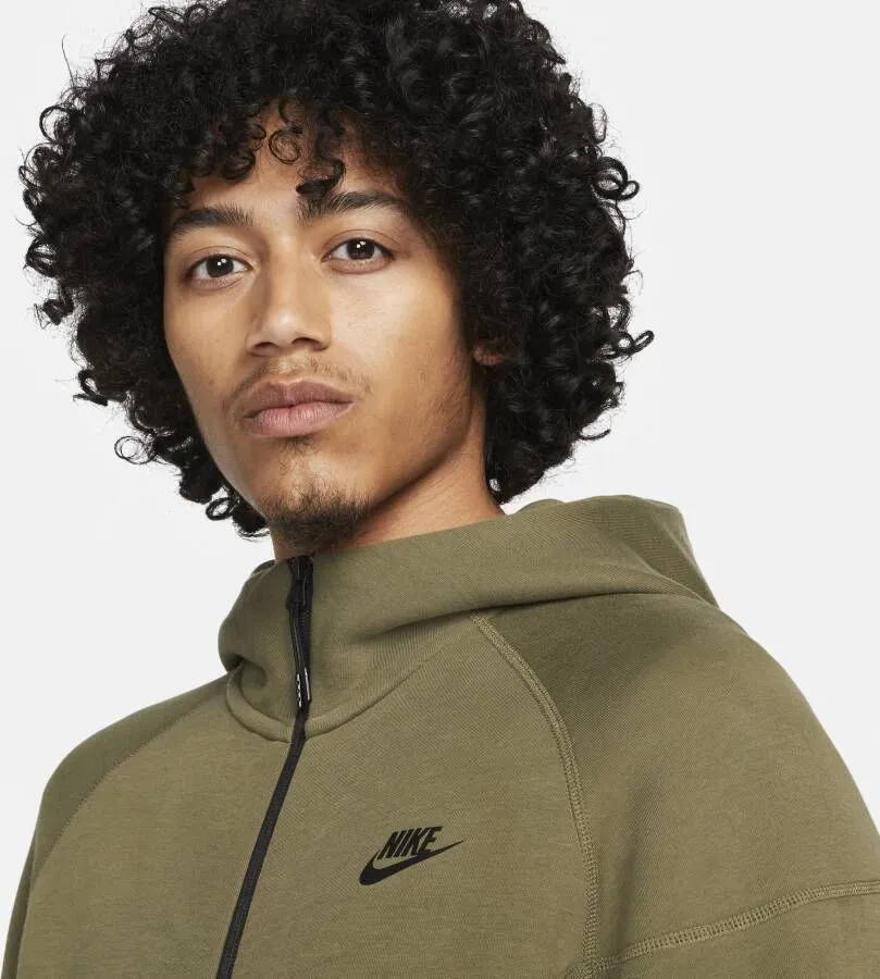 Nike Sportswear Tech Fleece Windrunner Hoodie met rits voor heren Groen