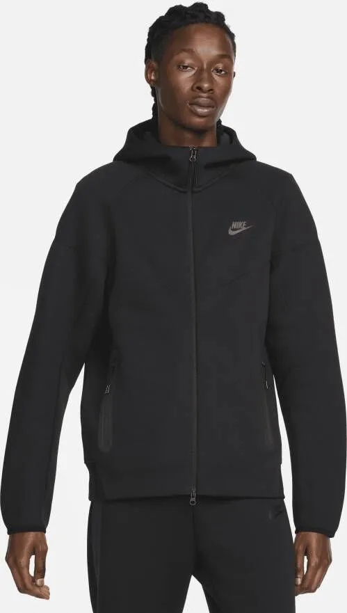 Nike Sportswear Tech Fleece Windrunner Hoodie met rits voor heren Zwart