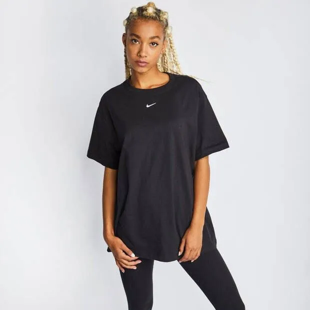 Nike T shirts and Polos Black , Zwart, Dames