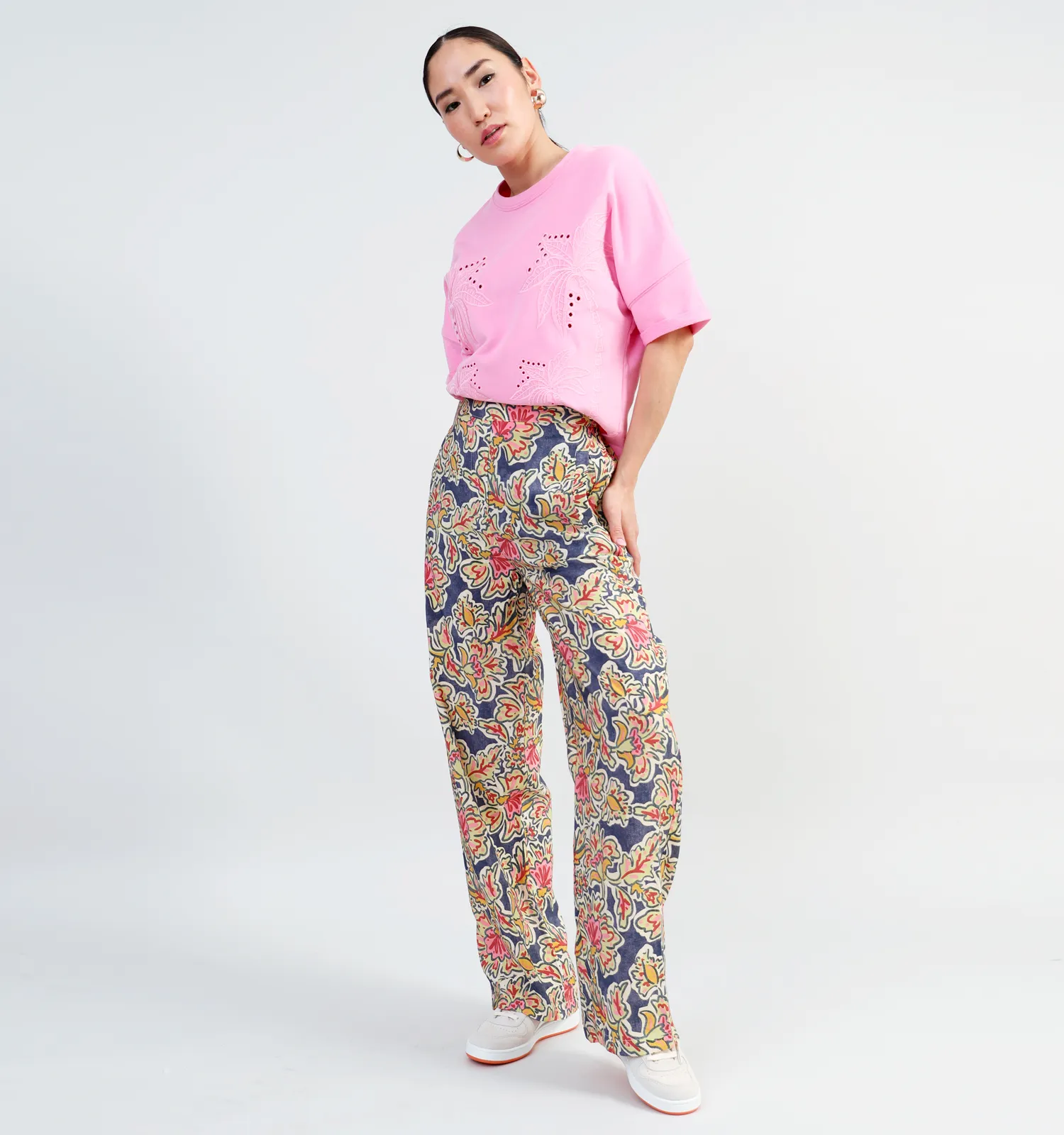 Orfeo Wijde broek groen