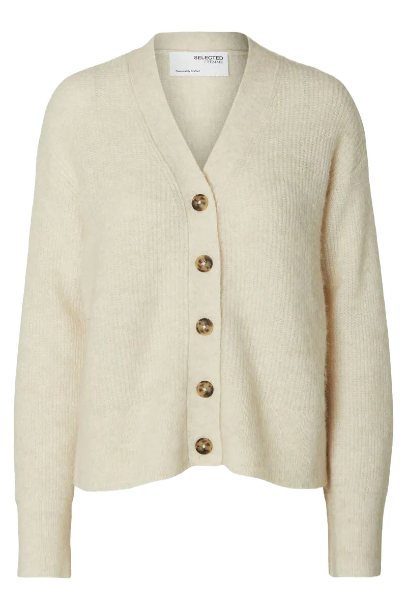 Selected SLFMALINE LS KNIT SHORT CARDIGAN