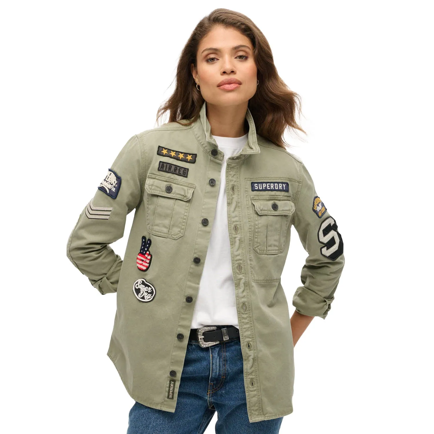 Superdry Scoutshirt met lange mouwen