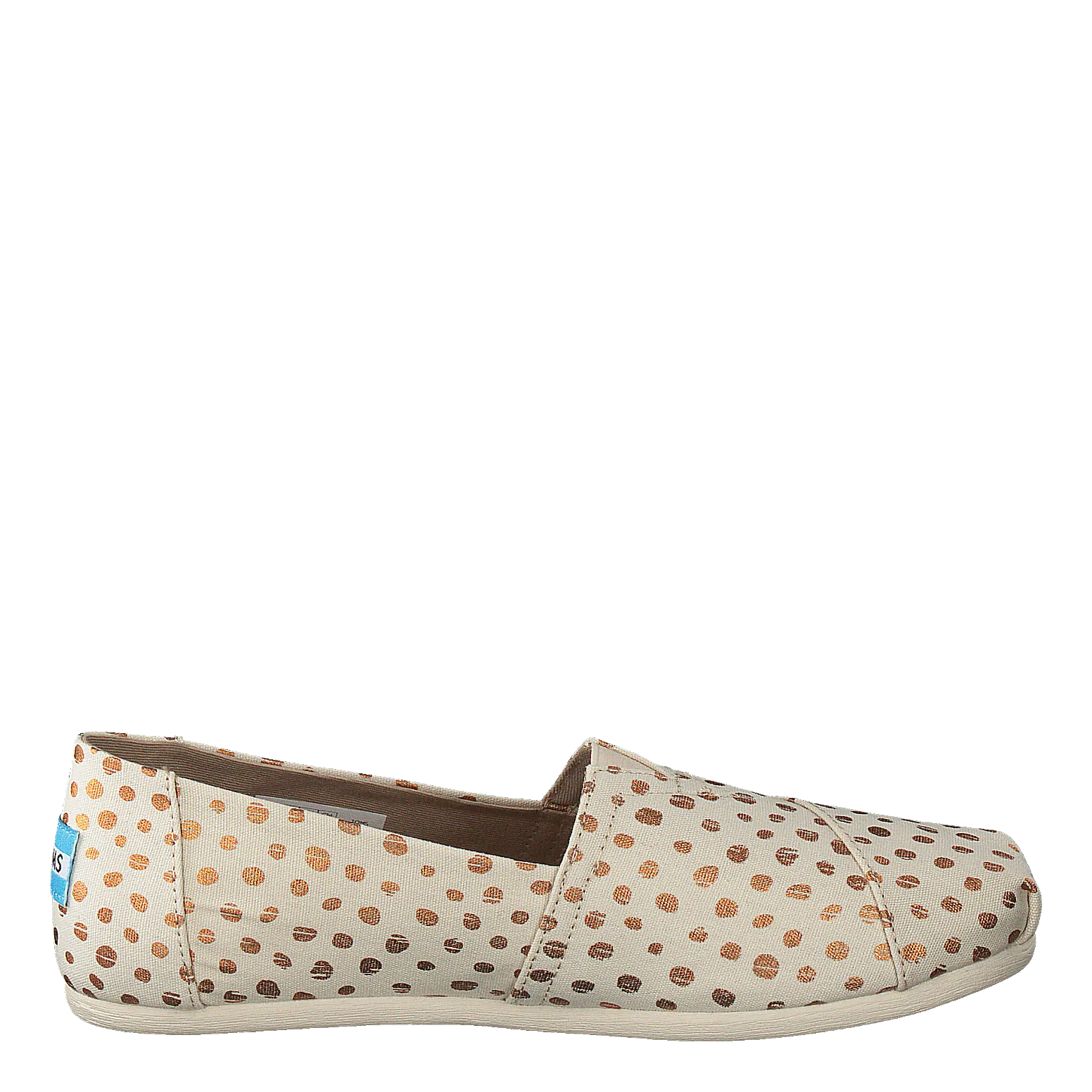 Toms schoenen Alpargata Rose Gold/natural Canvas Dots