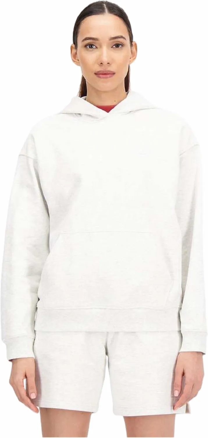 Trui New Balance Women Athletics French Terry Oversized Hoodie Sea Salt Heather