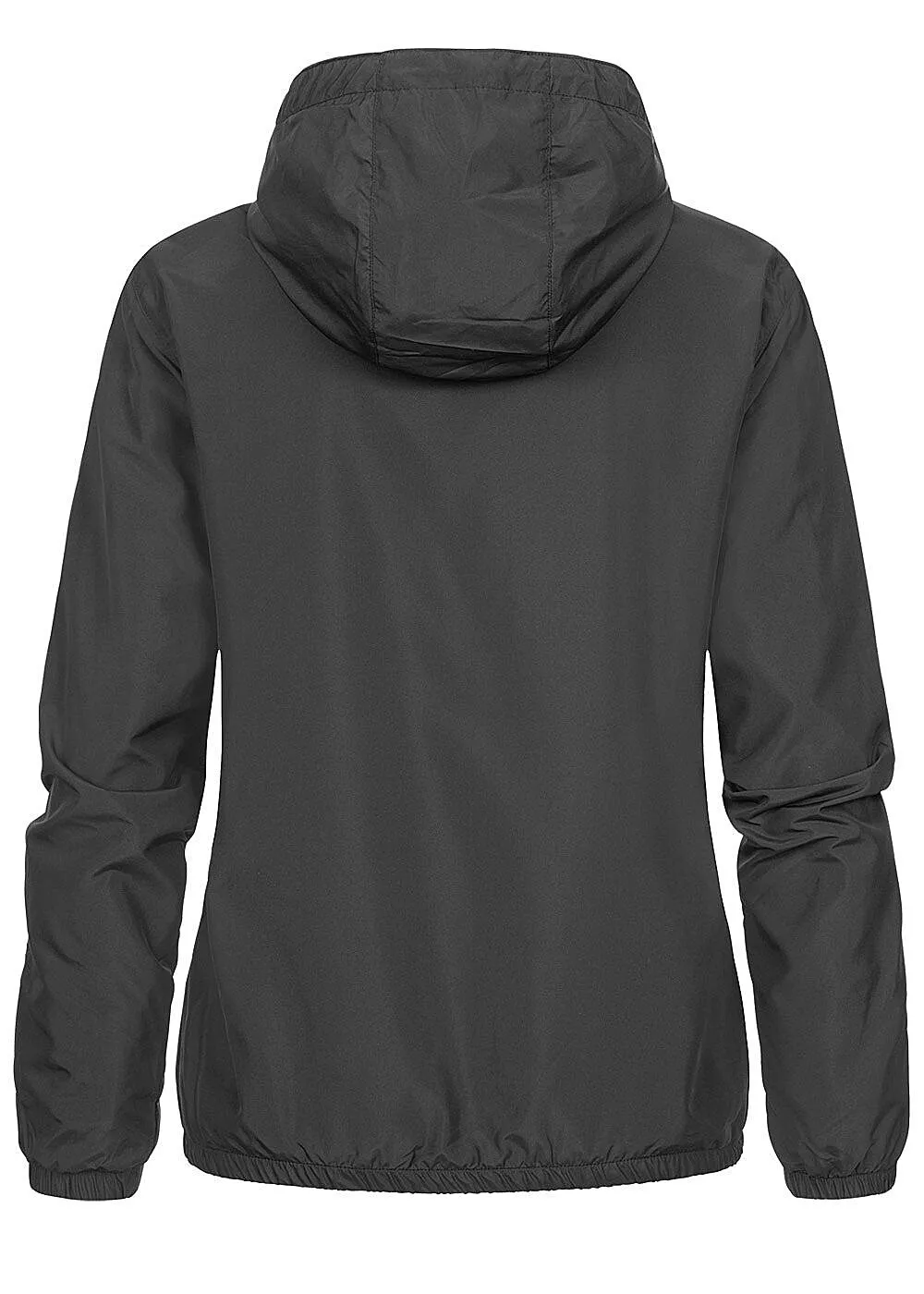 Urban Classics Dames Pullover Jack Windjack met Capuchon zwart