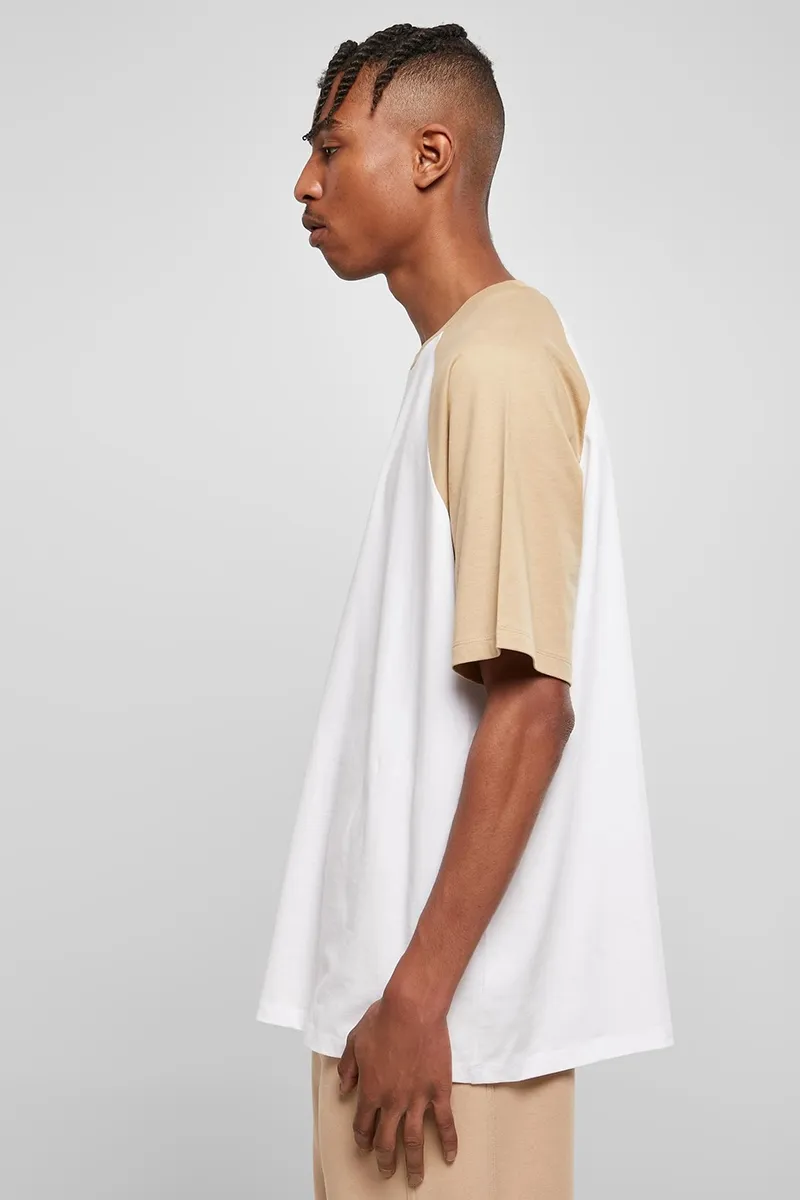   Urban Classics  Organic Oversized Raglan Tee White/Beige
