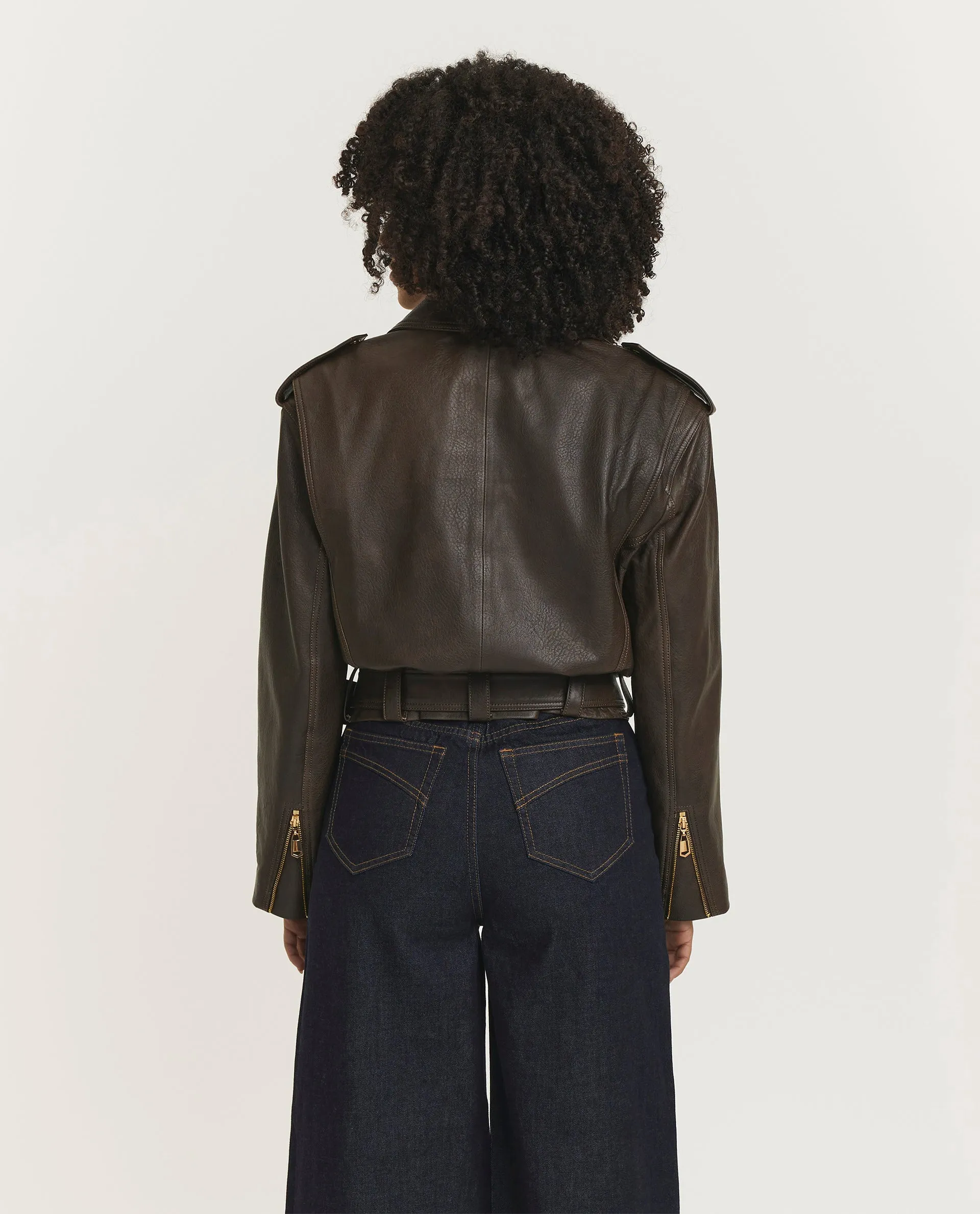 Zimmermann Leren biker jack